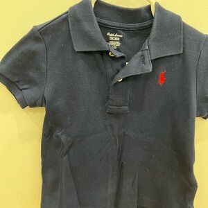 Ralph Lauren Navy Polo Shirt for Kids